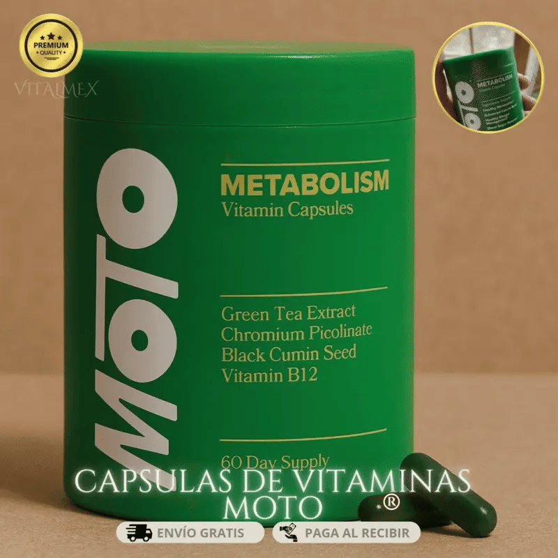 Capsulas de vitamina Moto