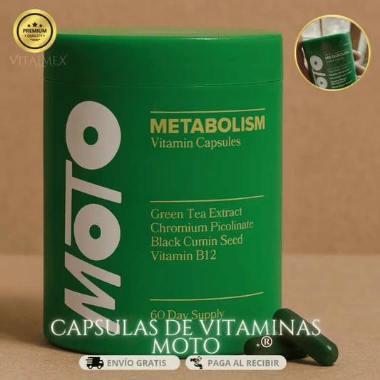 Capsulas de vitamina Moto