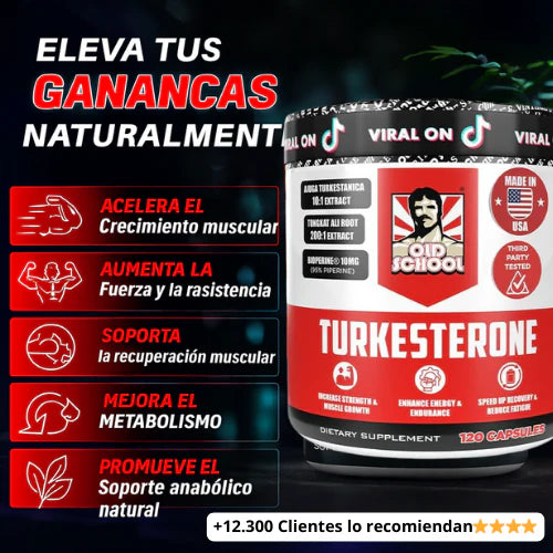 Turkesterone con Tongkat Ali. La potencia que todo hombre necesita